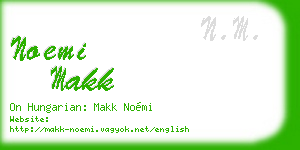 noemi makk business card
